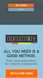 Mobile Screenshot of creativitywise.com